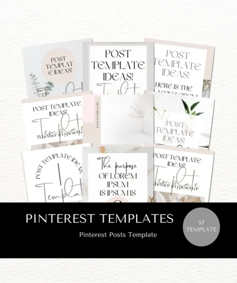 modern pinterest templates for women in business