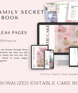 Colorful Baking Recipe Journal