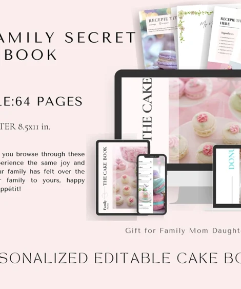 Colorful Baking Recipe Journal