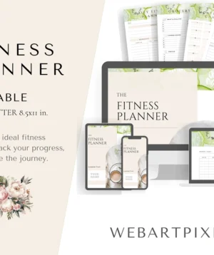 Fitness Planner – Wellness & Workout Tracker for Women