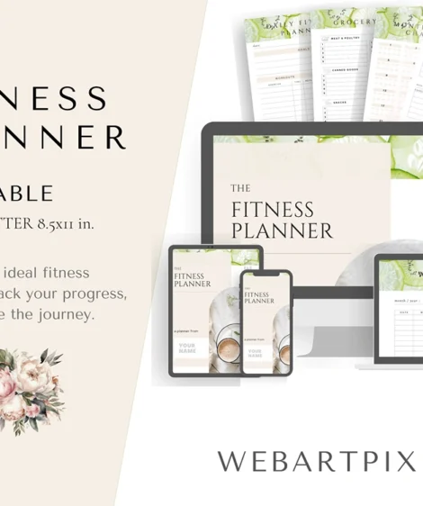 Fitness Planner – Wellness & Workout Tracker for Women