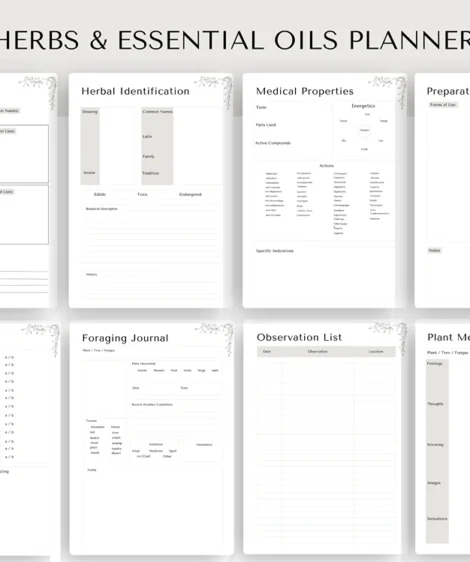 Printable Herbs & Essential Oils Planner - Image 2