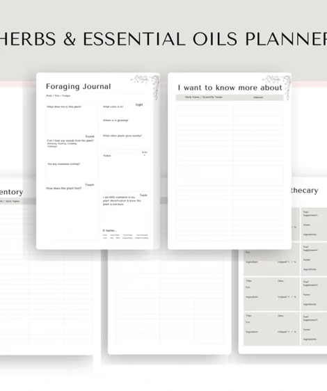 Printable Herbs & Essential Oils Planner - Image 3