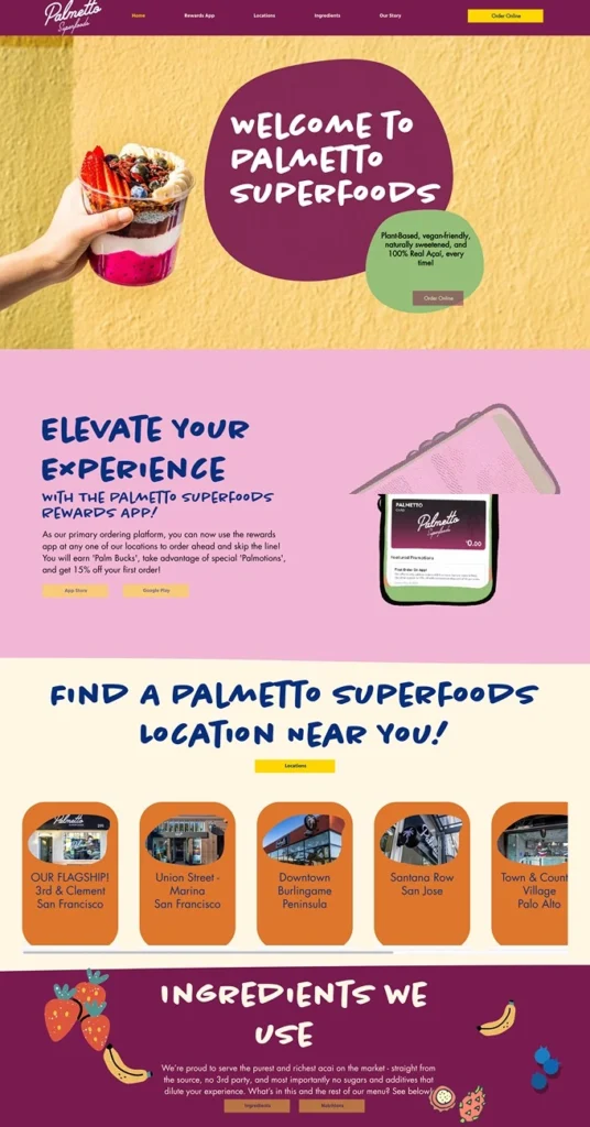palmetto super food page